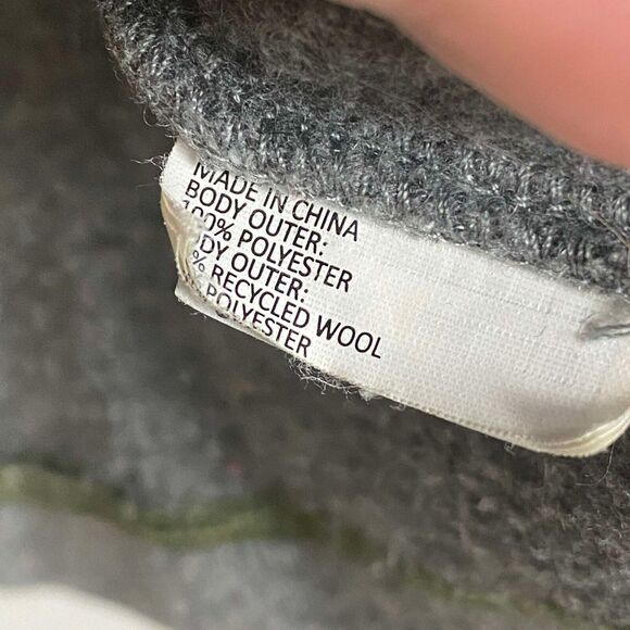 Prana Wool Blend Quilted Zinnia Full Zip Front Jacket Women's Size S Green Gray - Picture 7 of 7